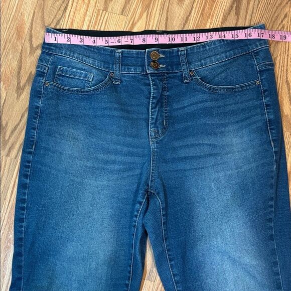 Terra & Sky Tummy Control Blue Bootcut Jeans, 14W - Picture 6 of 8